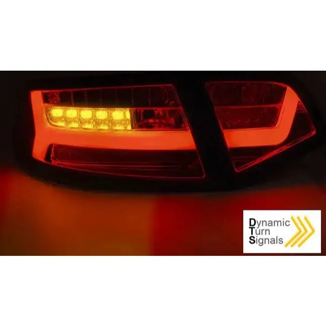 Baklykter Audi A6 08-11 Sedan Chrome Led Bar Seq - 5