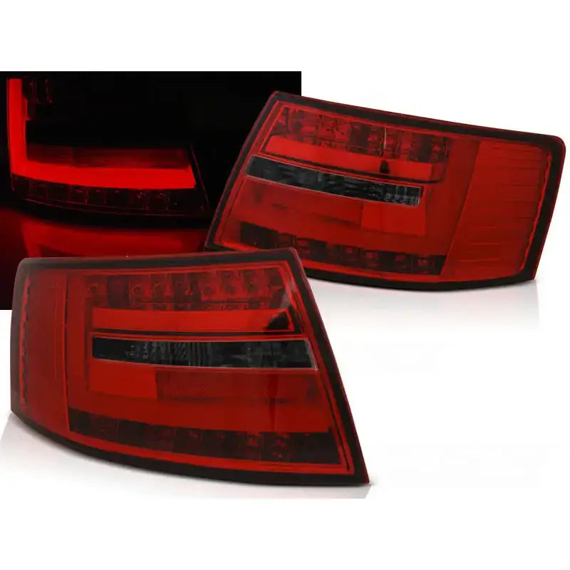 Baklykter Audi A6 C6 Sedan 04.04-08 7-pin Red Smoke Led - 1