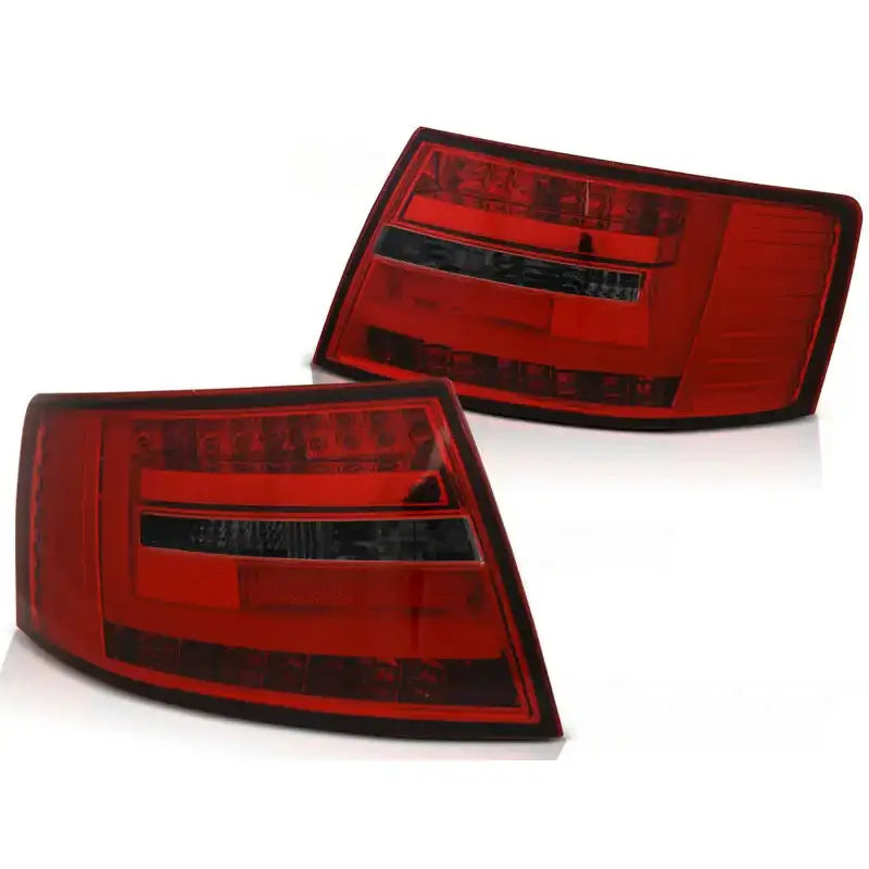 Baklykter Audi A6 C6 Sedan 04.04-08 7-pin Red Smoke Led - 2