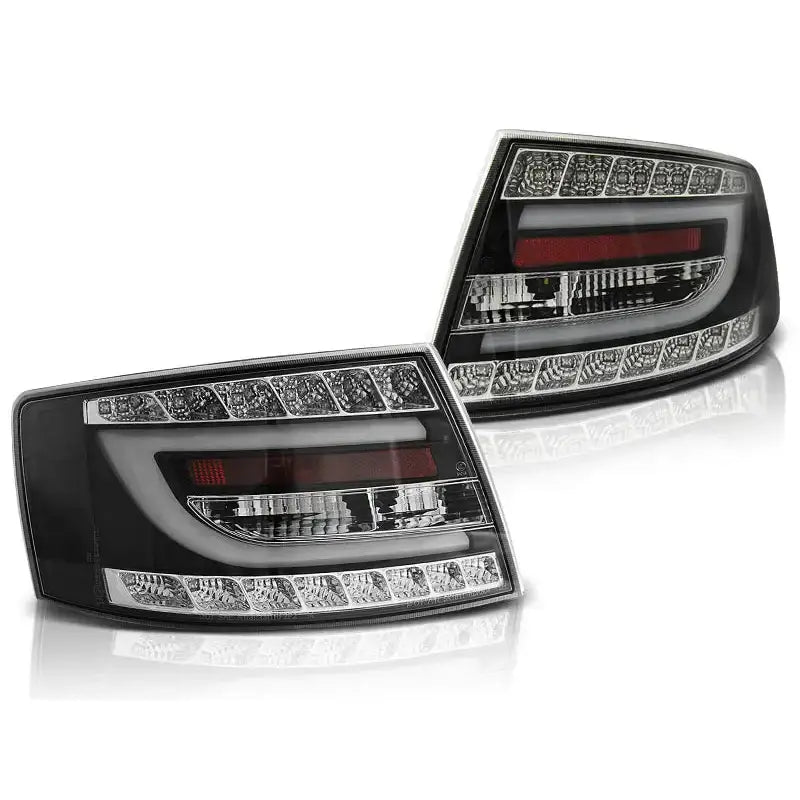 Baklykter Audi A6 C6 Sedan 04.04-08 Black Led 6pin - 2