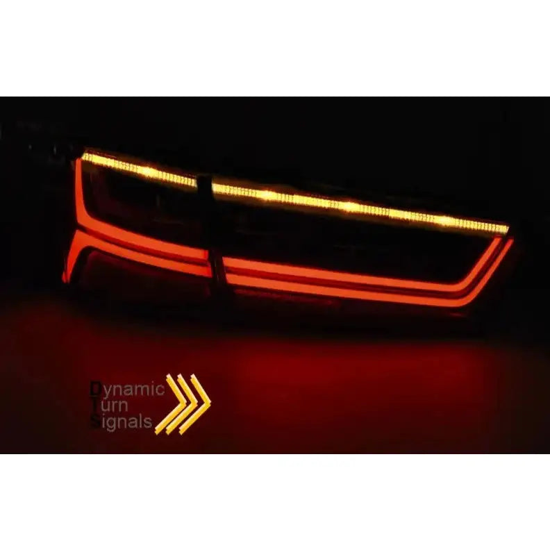 Baklykter Audi A6 C7 11-14 Limousine Red White Led Bar Seq - 3