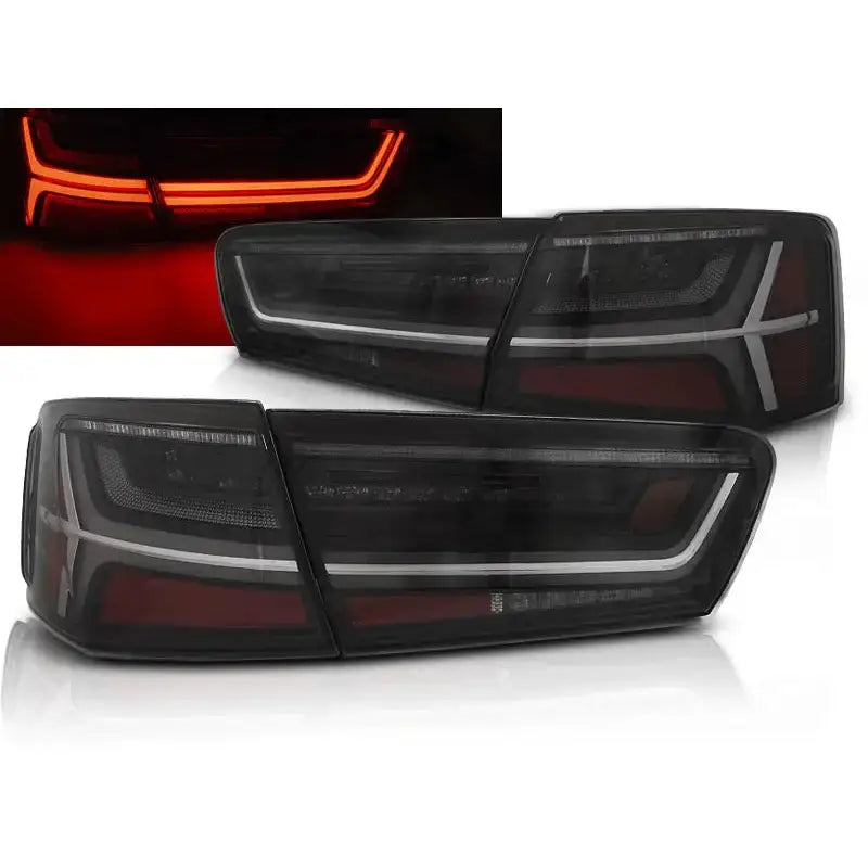 Baklykter Audi A6 C7 11-14 Limousine Smoke Led Bar Seq - 1