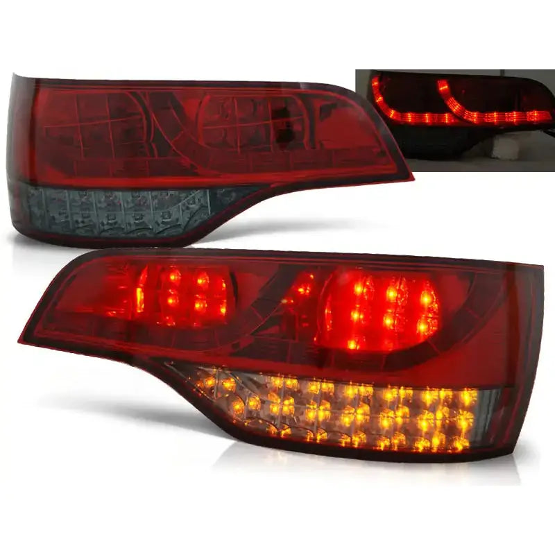 Baklykter Audi Q7 06-09 Red Smoke Led - 1