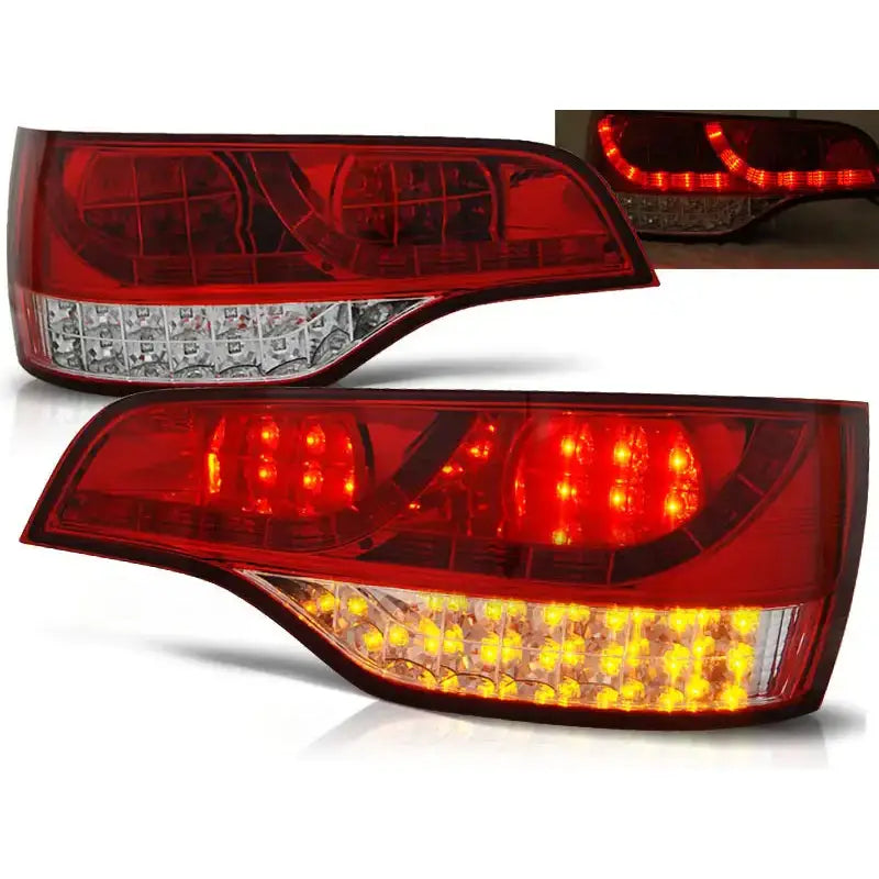 Baklykter Audi Q7 06-09 Red White Led - 1