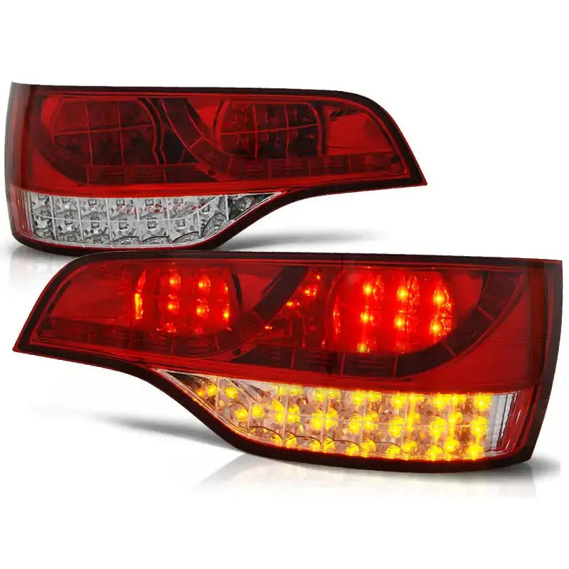 Baklykter Audi Q7 06-09 Red White Led - 2