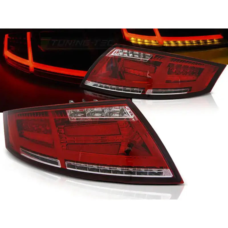 Baklykter Audi Tt 04.06-02.14 Red White Led Bar - 1