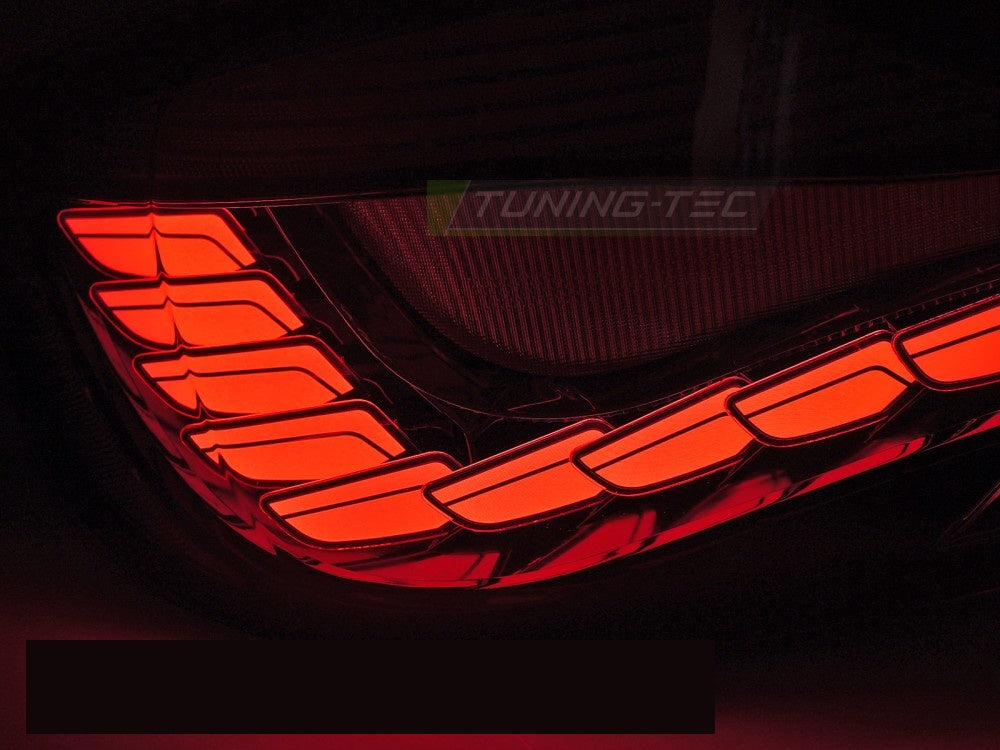 Komplett sett OLED baklykter smoke for BMW F22 F23 F87 vist uten emballasje