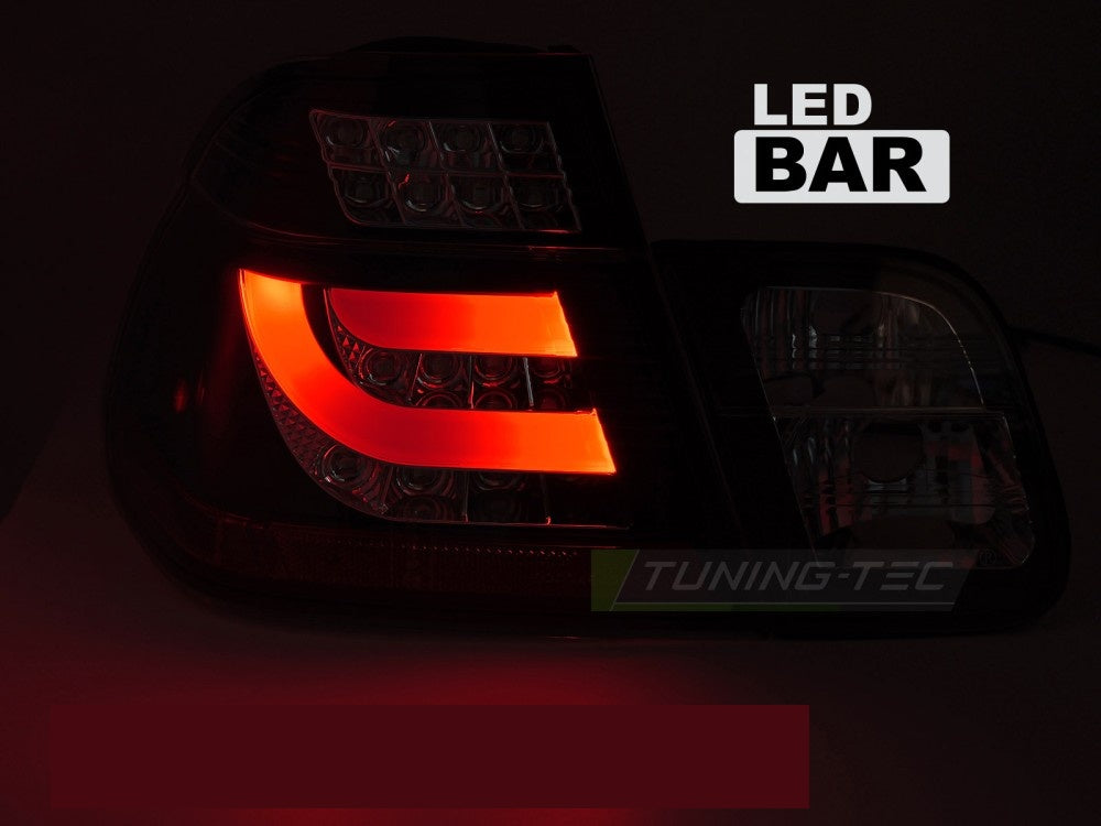 BMW E46 Sedan baklykter med tonet glass og LED-teknologi