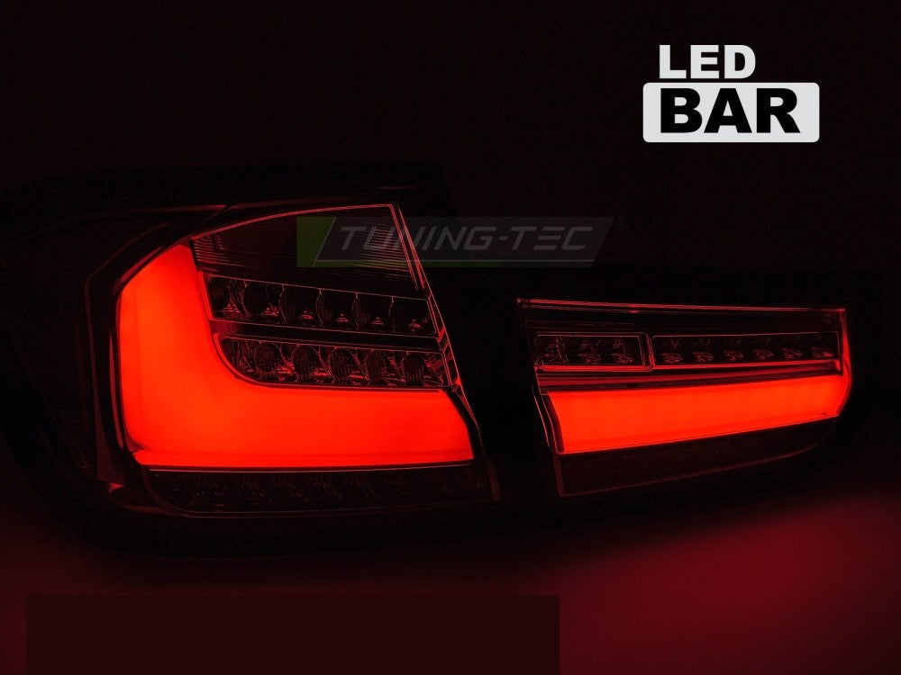 BMW F30 baklykter LED bar dynamisk blinklys smoke-utførelse nærbilde