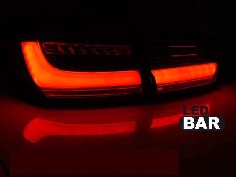 BMW 3-Serie F30 sedan med LED bar baklykter i rød smoke tonet utførelse