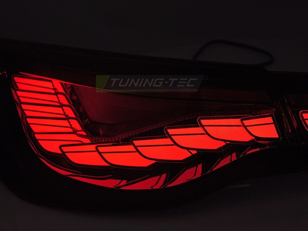 LED baklykter BMW G23 Cabriolet smoke finish detaljbilde av lyktehus