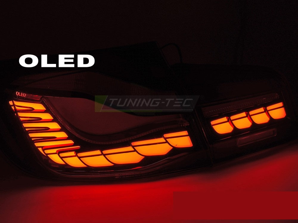 Komplett sett OLED baklykter til BMW F10 sedan rød med LED-teknologi