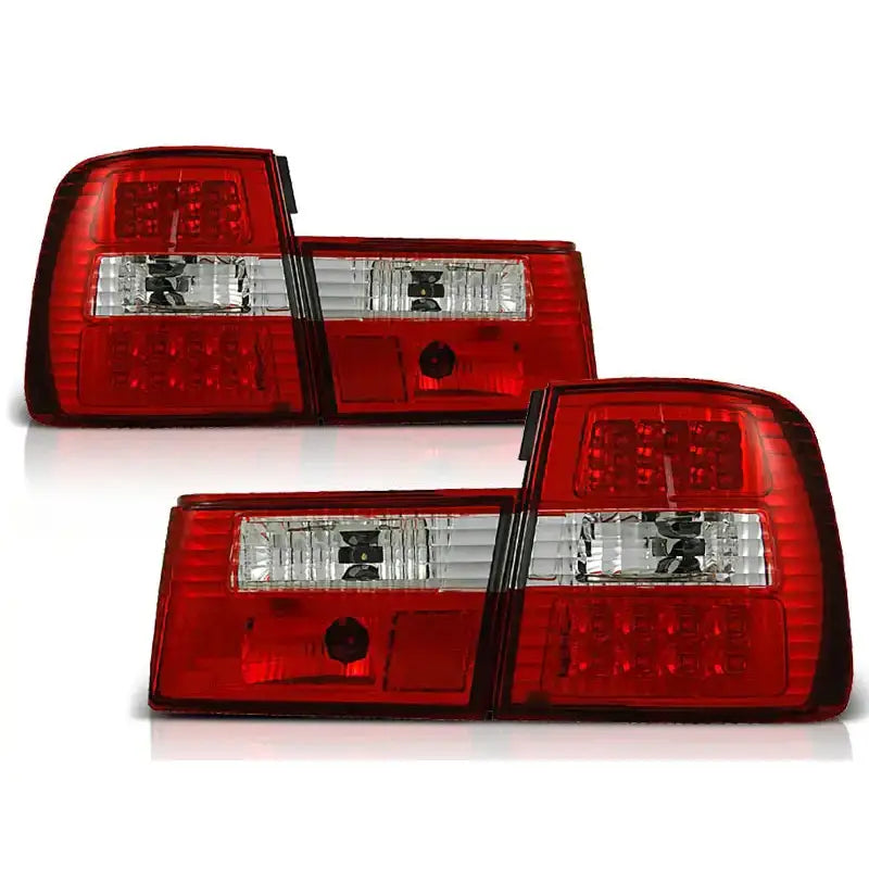 Baklykter Bmw E34 02.88-12.95 Red White Led - 2