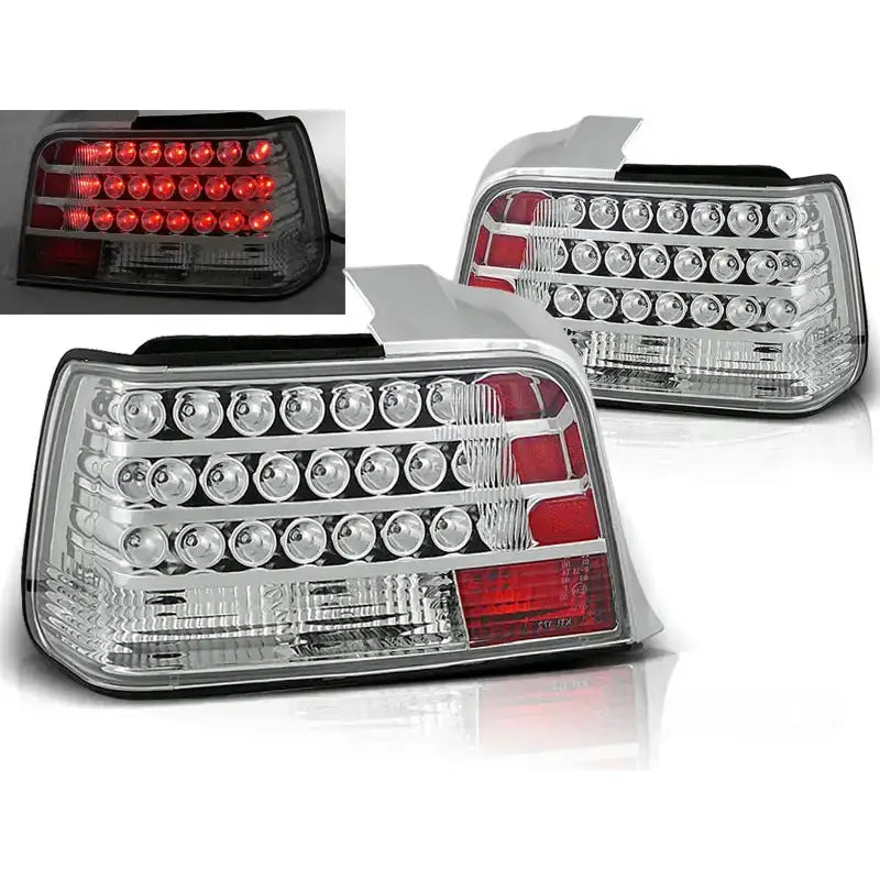 Baklykter Bmw E36 12.90-08.99 Sedan Chrome Led - 1