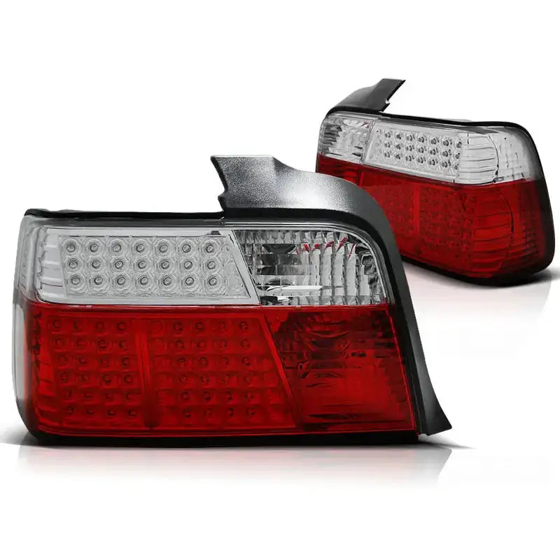 Baklykter Bmw E36 12.90-08.99 Sedan Red White Led - 2