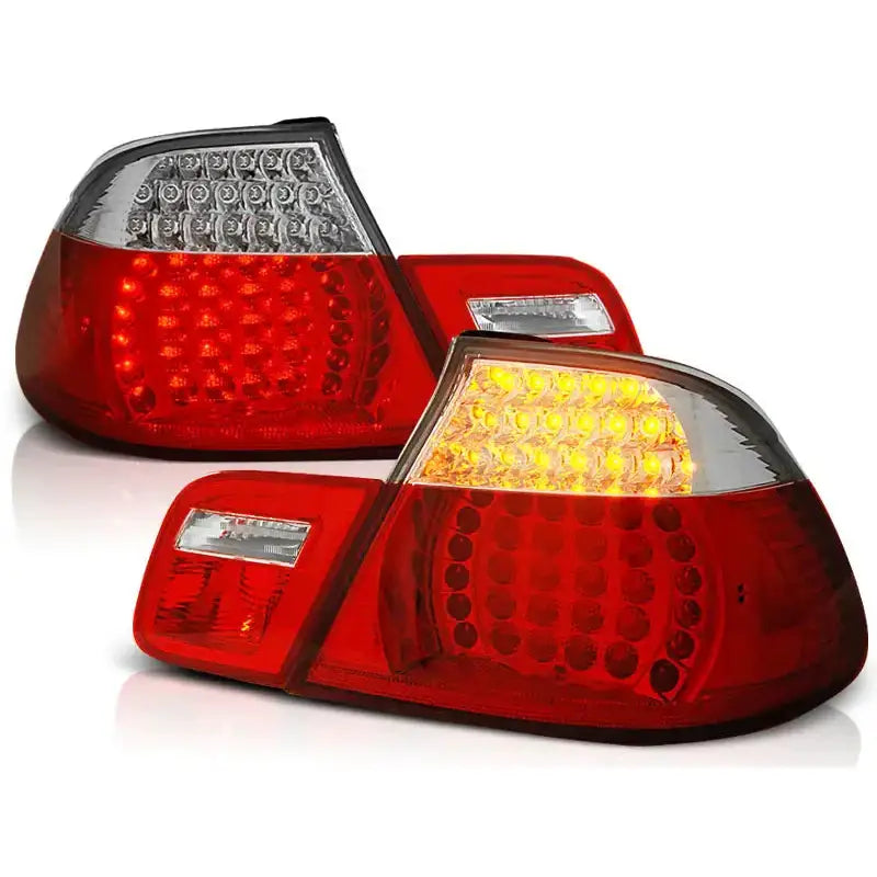 Baklykter Bmw E46 04.99-03.03 Cabrio Red White Led - 2