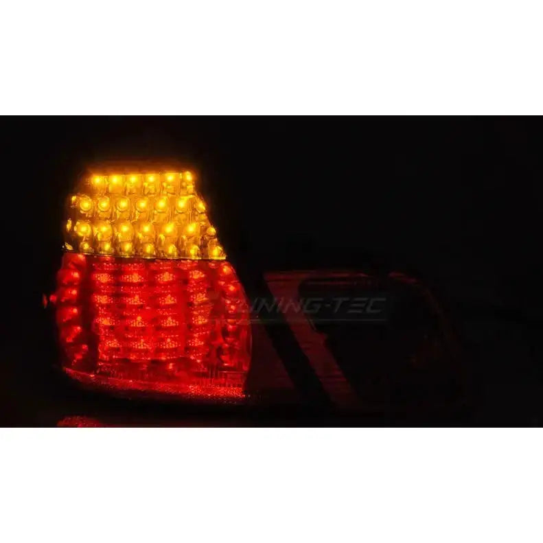 Baklykter Bmw E46 04.99-03.03 Cabrio Red White Led - 3