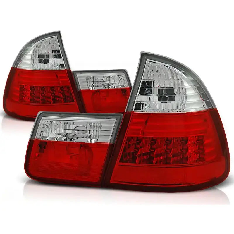 Baklykter Bmw E46 99-05 Red White Led Touring - 2