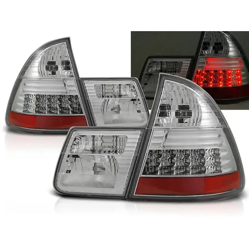 Baklykter Bmw E46 99-05 Touring Chrome Led