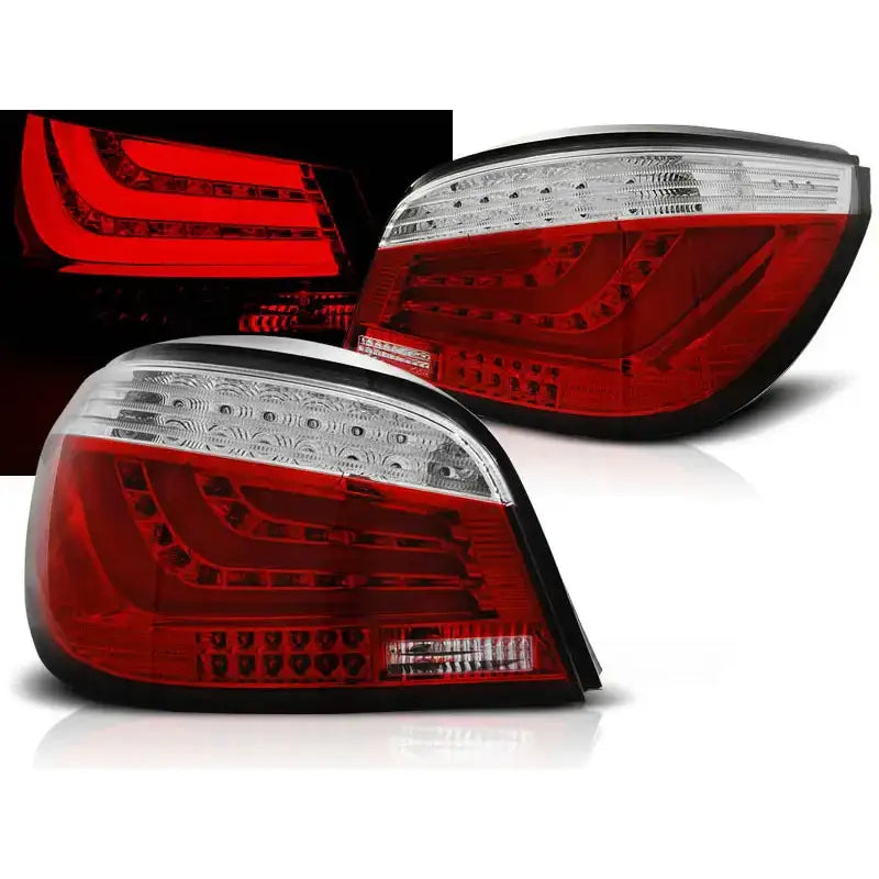 Baklykter Bmw E60 07.03-02.07 Red White Led Bar