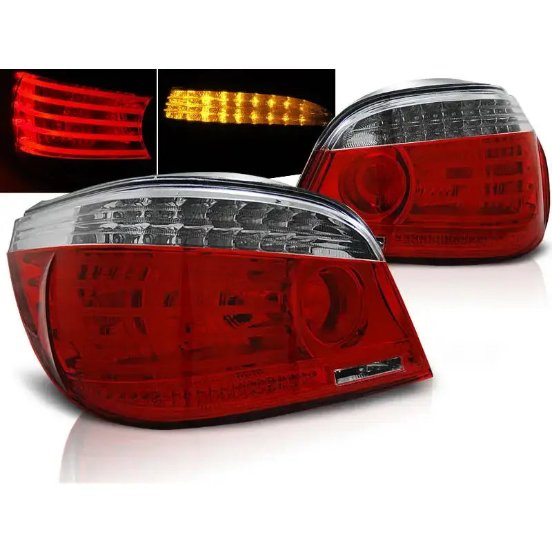 Baklykter Bmw E60 07.03-07 Red White Led