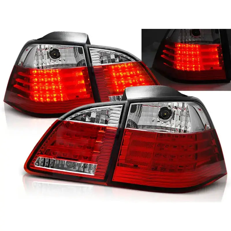 Baklykter Bmw E61 04-03.07 Touring Red White Led - 1