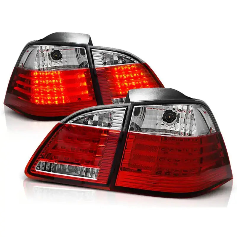 Baklykter Bmw E61 04-03.07 Touring Red White Led