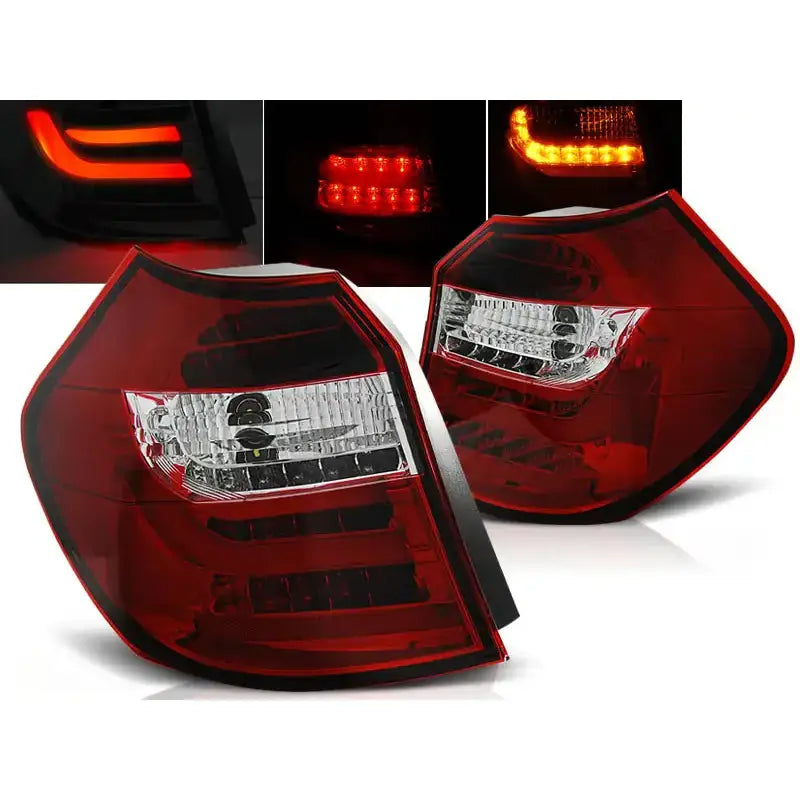 Baklykter Bmw E87/e81 04-08.07 Red White Led Bar - 1