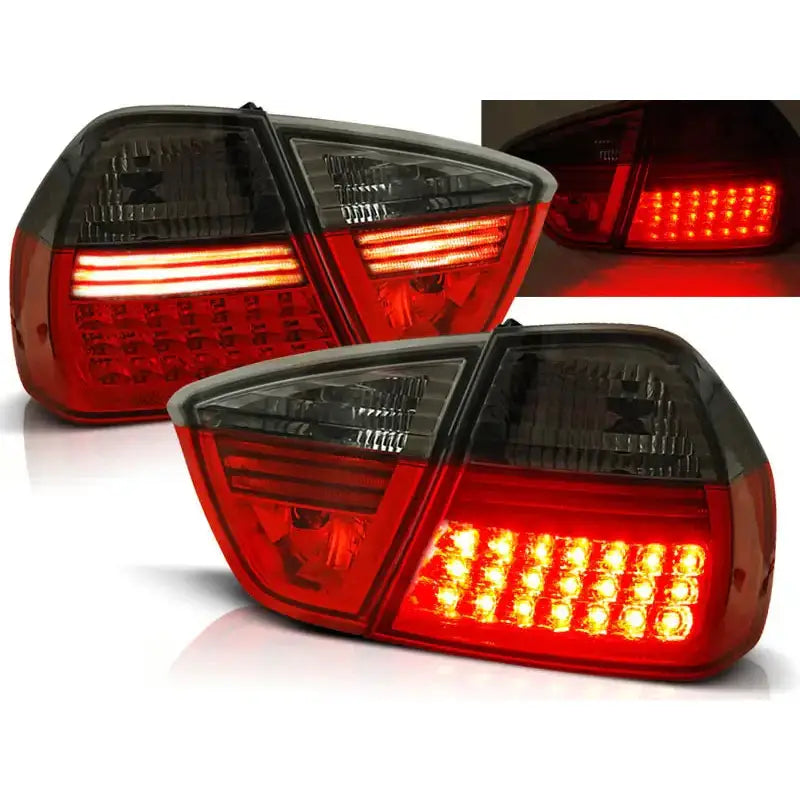 Baklykter Bmw E90 03.05-08.08 Red Smoke Led