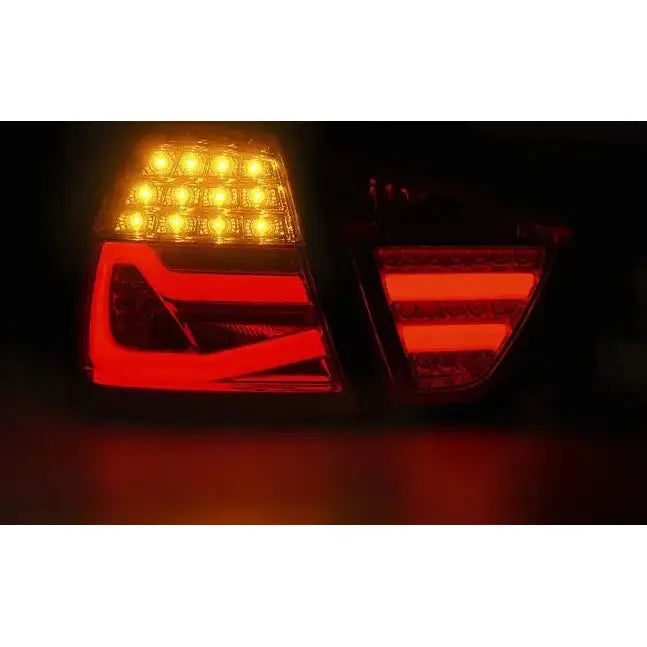 Baklykter Bmw E90 03.05-08.08 Red Smoke Led Bar E90 Limousine - 5