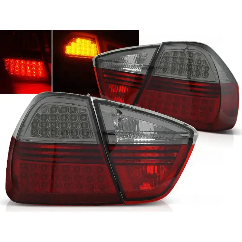 Baklykter Bmw E90 03.05-08.08 Red Smoke Led Indic.