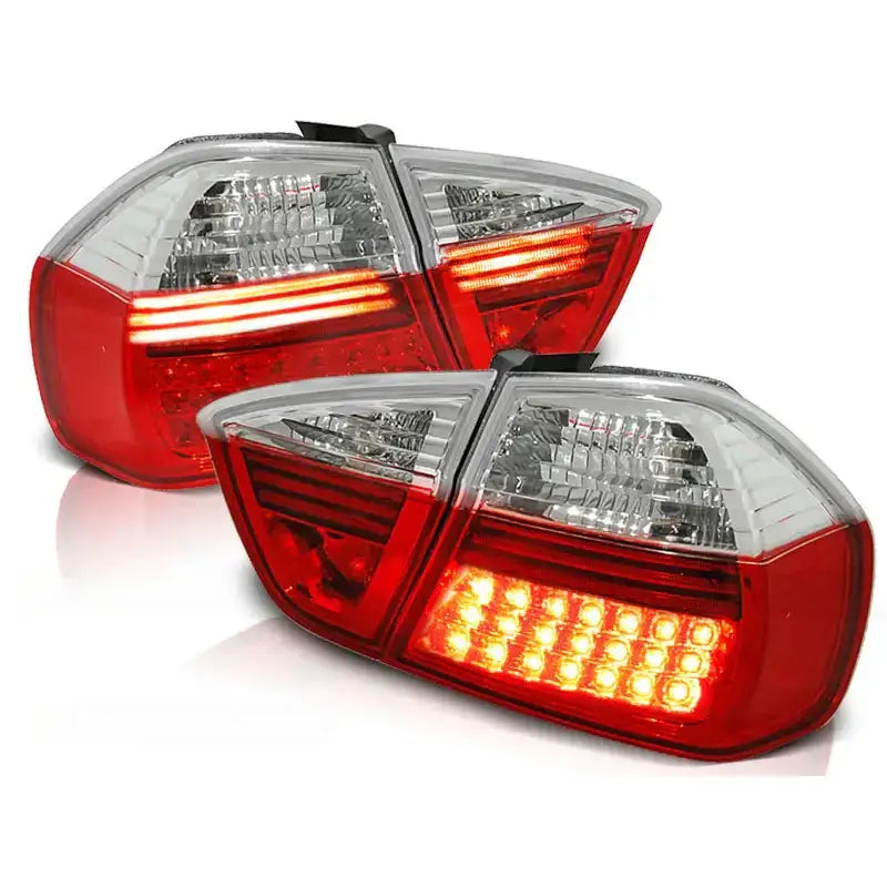 Baklykter Bmw E90 03.05-08.08 Red White Led - 2