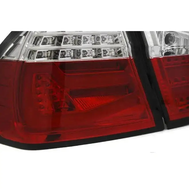 Baklykter Bmw E90 03.05-08.08 Red White Led Black Bar - 3