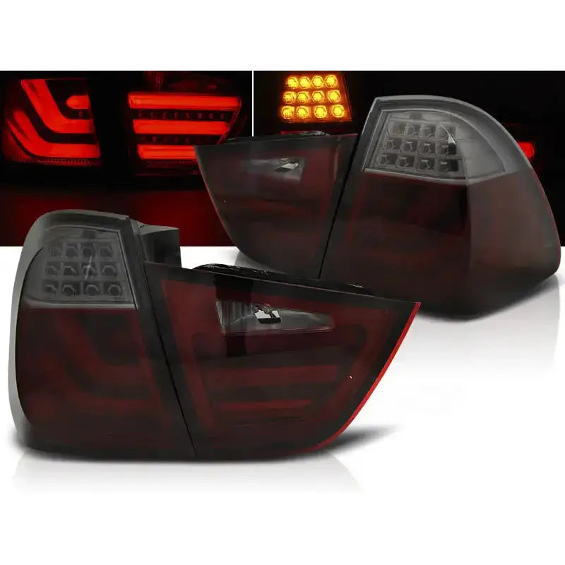 Baklykter Bmw E91 09-11 Red Smoke Led Bar