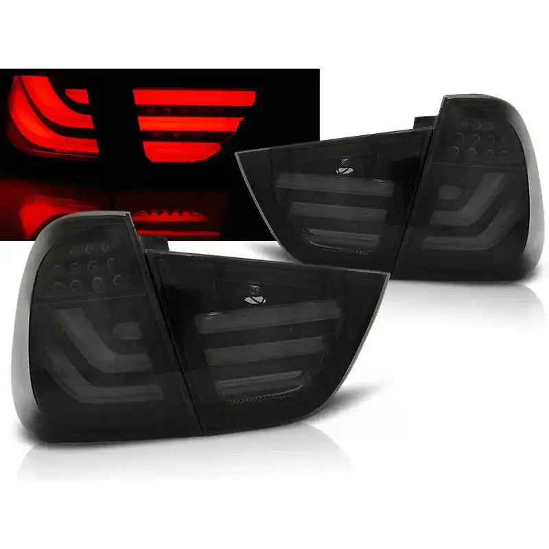 Baklykter Bmw E91 09-11 Smoke Black Led Bar - 1