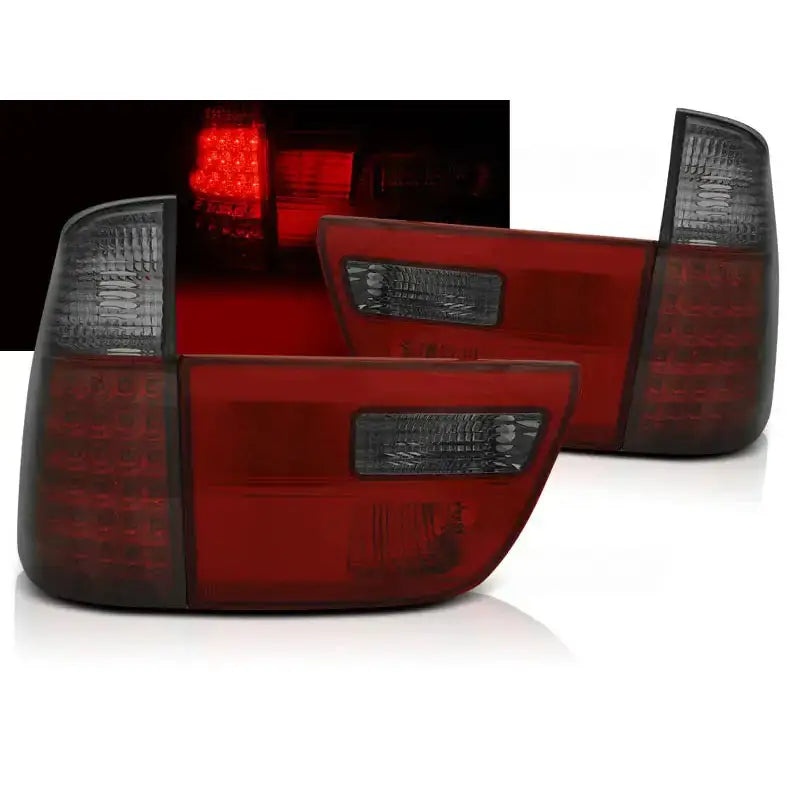 Baklykter Bmw X5 E53 09.99-06 Red Smoke Led - 1