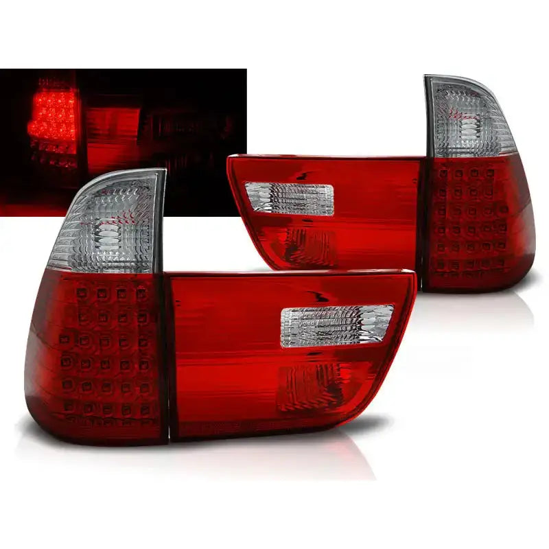 Baklykter Bmw X5 E53 09.99-06 Red White Led - 1