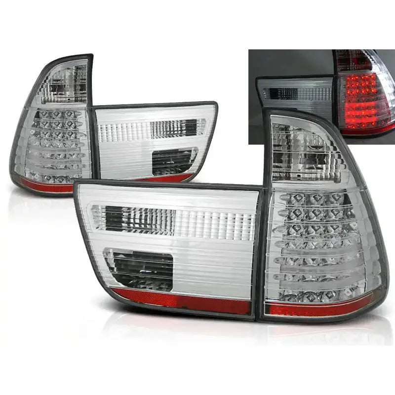 Baklykter Bmw X5 E53 09.99-10.03 Chrome Led - 1