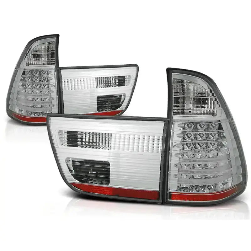 Baklykter Bmw X5 E53 09.99-10.03 Chrome Led - 2