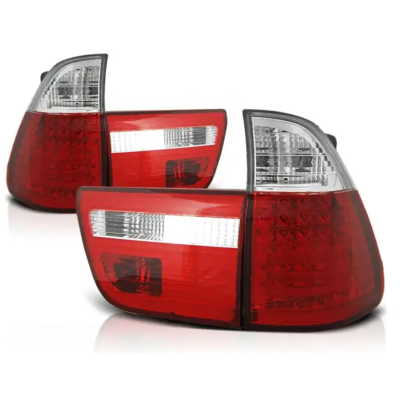 Baklykter Bmw X5 E53 09.99-10.03 Red White Led - 2