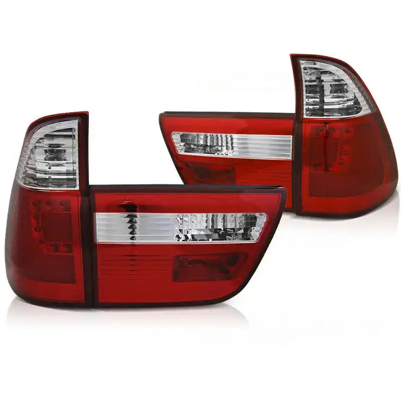 Baklykter Bmw X5 E53 09.99-10.03 Red White Led Bar - 1