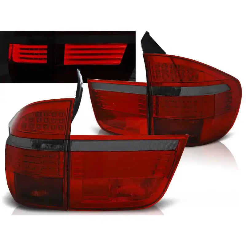 Baklykter Bmw X5 E70 03.07-05.10 Red Smoke Led - 1