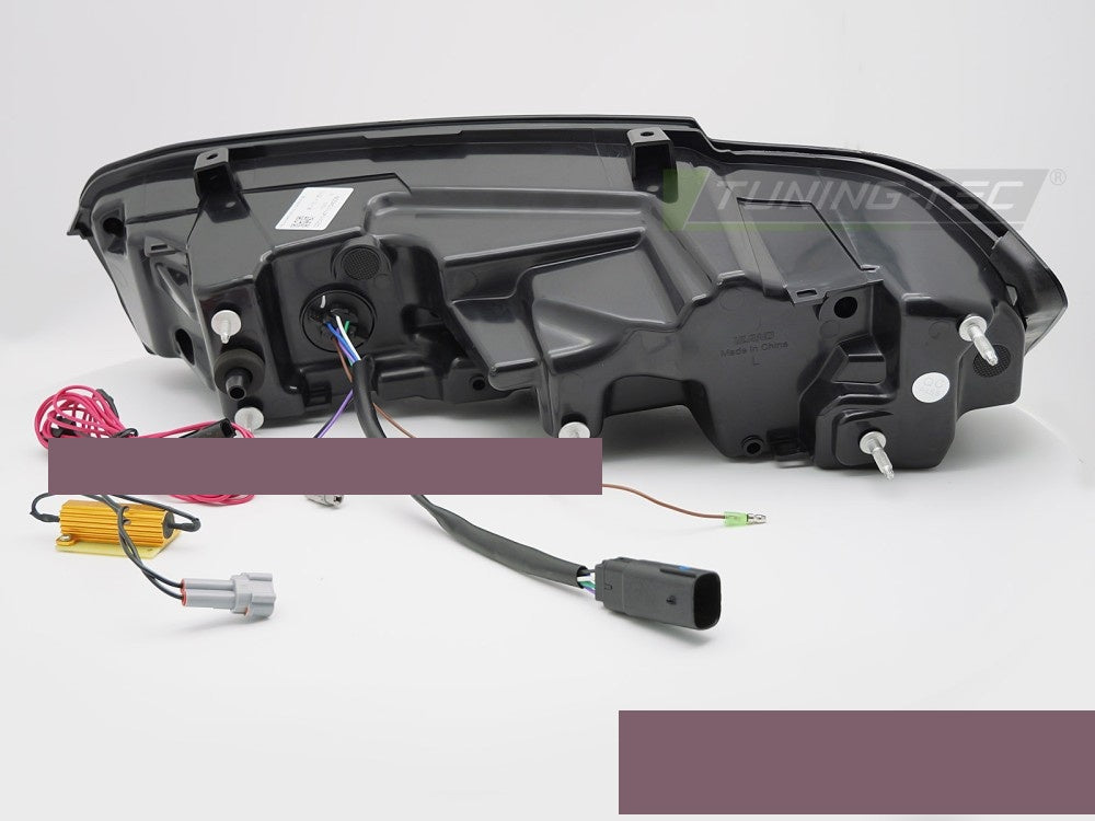 Chevrolet Camaro 2019–2023 baklykter LED smoke svart sett skrått bakfra