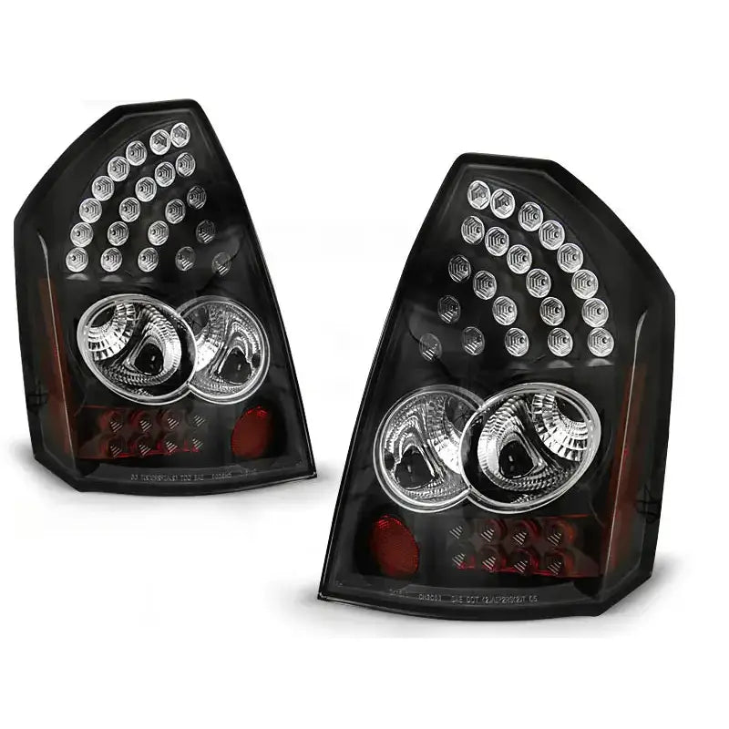 Baklykter Chrysler 300c 05-08 Black Led