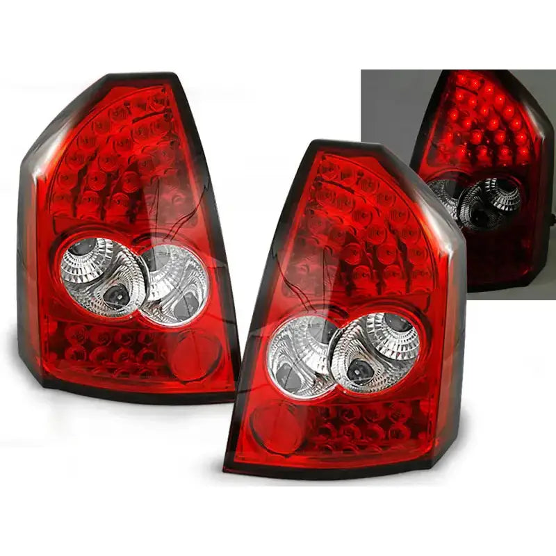 Baklykter Chrysler 300c 05-08 Red White Led