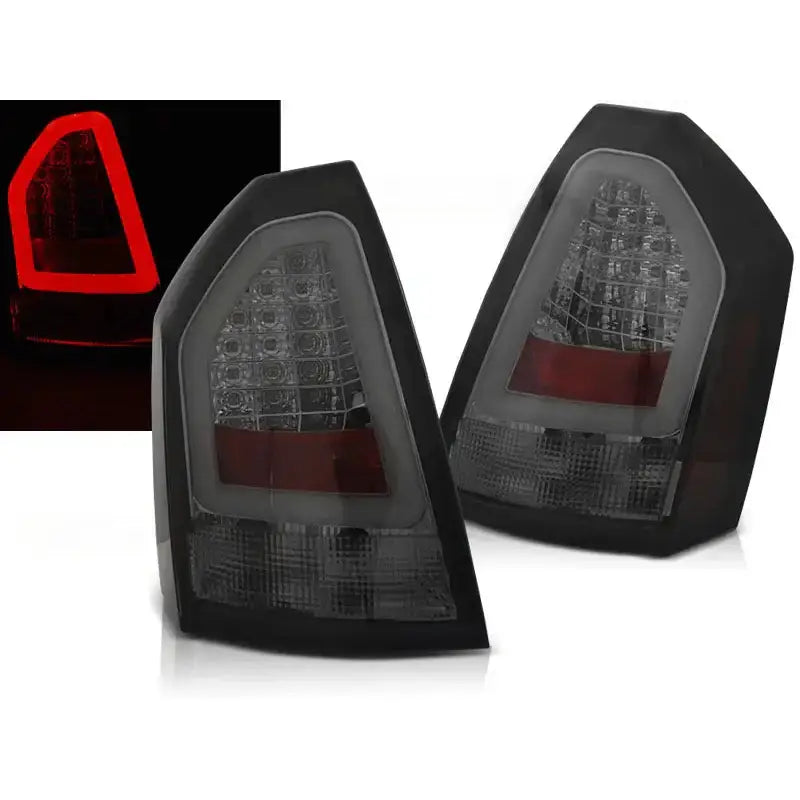 Baklykter Chrysler 300C 05-08 Smoke Led Bar
