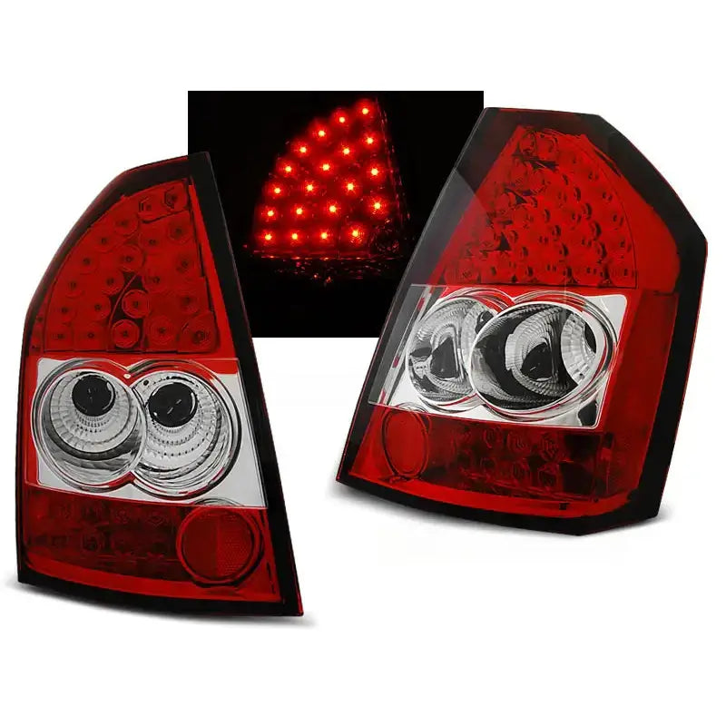 Baklykter Chrysler 300c/300 09-10 Red White Led