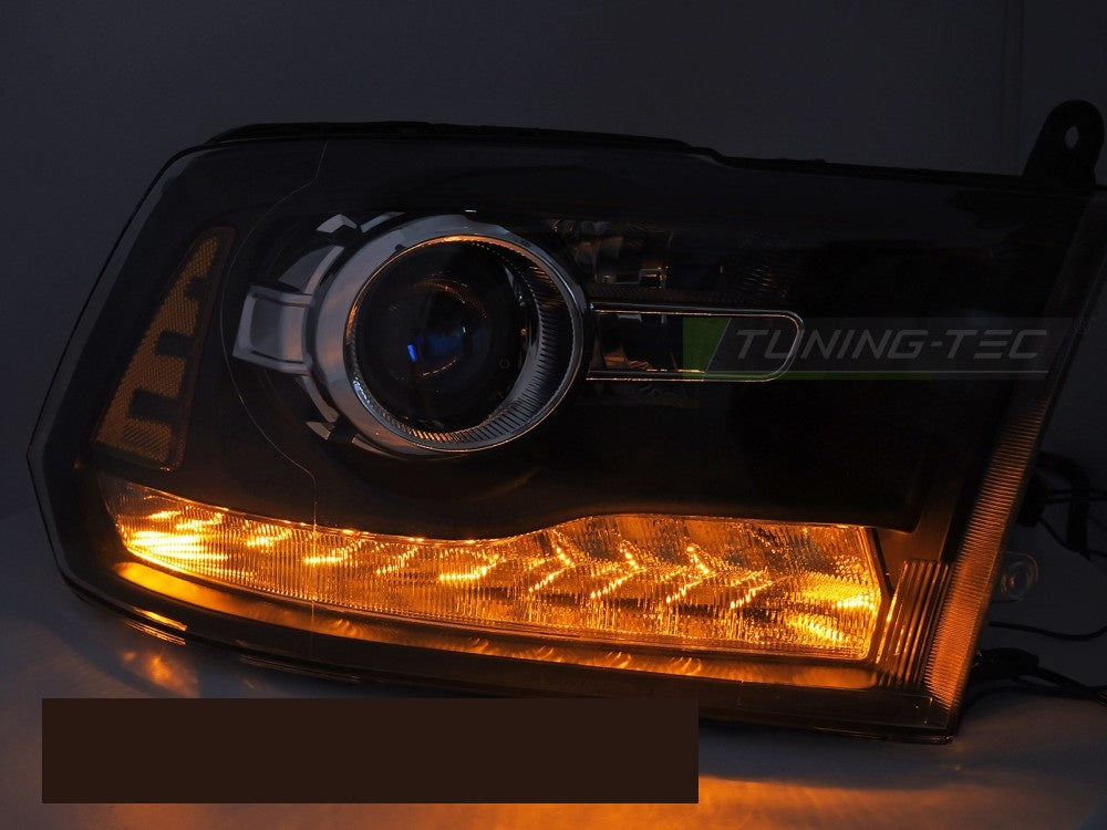 Komplett baklyktesett Dodge Ram 2009–2018 LPDO43 svart housing