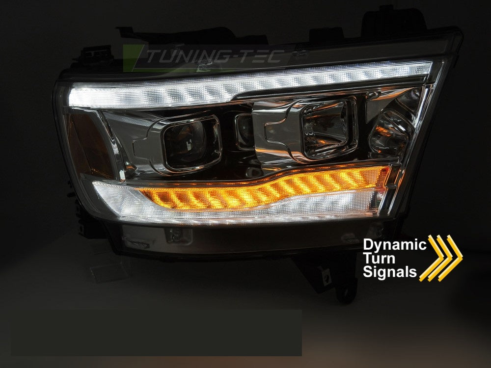 Komplett baklyktesett Dodge Ram krom tube sekvensielt blinklys LPDO25