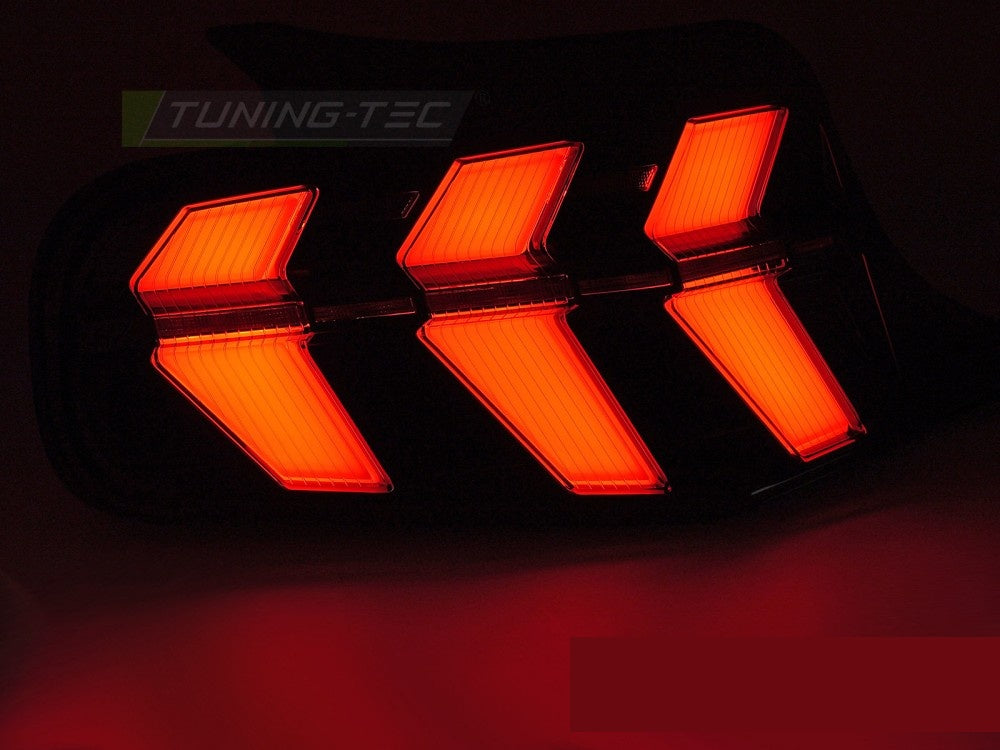 Ford Mustang 2010–2013 baklykter LED svart detaljbilde av lysdioder